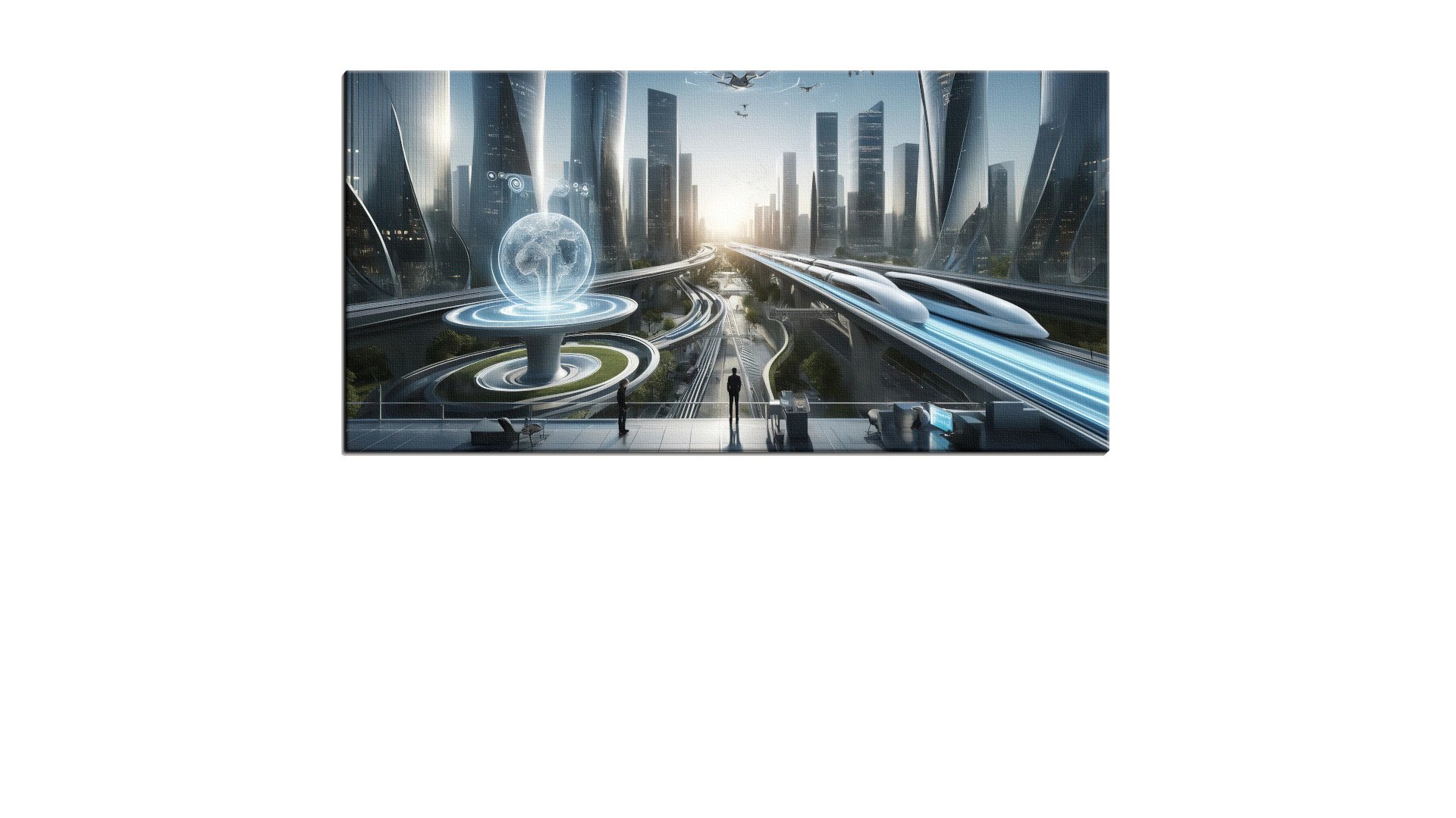 Lone Glimpse of a City of the Future