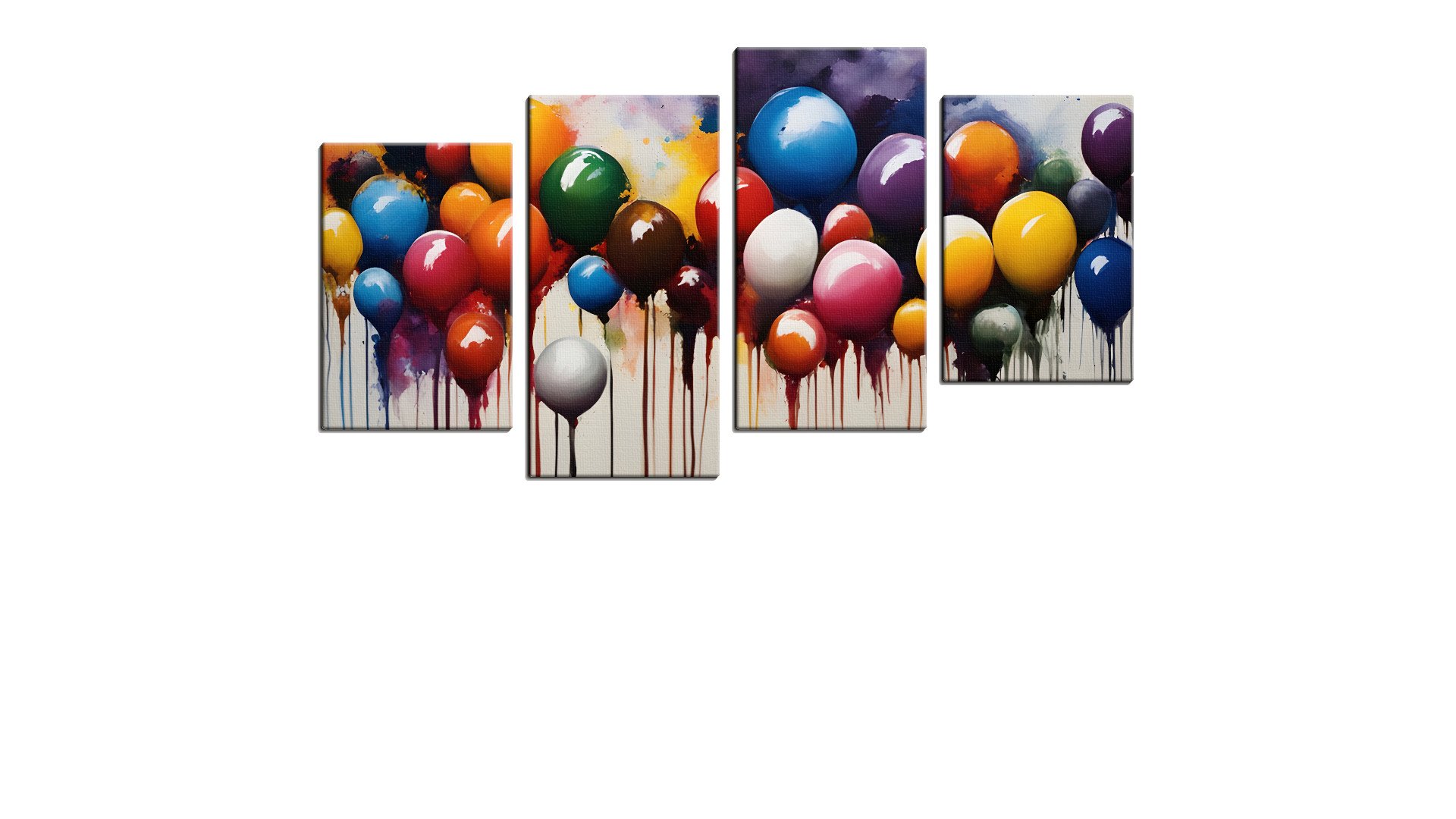 Wall of Balloons of Paint