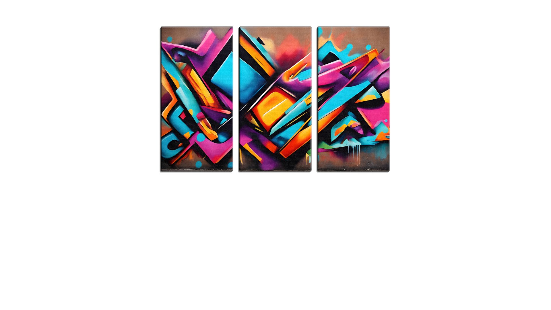 Smattering of Street Art Sprayed Shapes