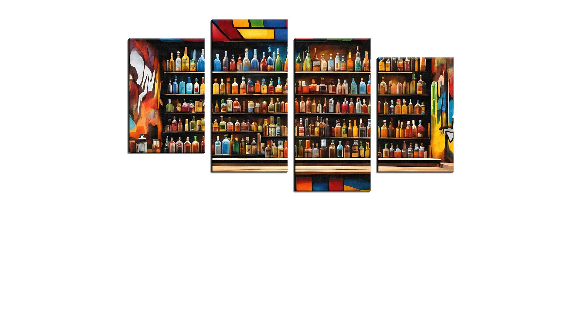 Brightly Coloured Bar