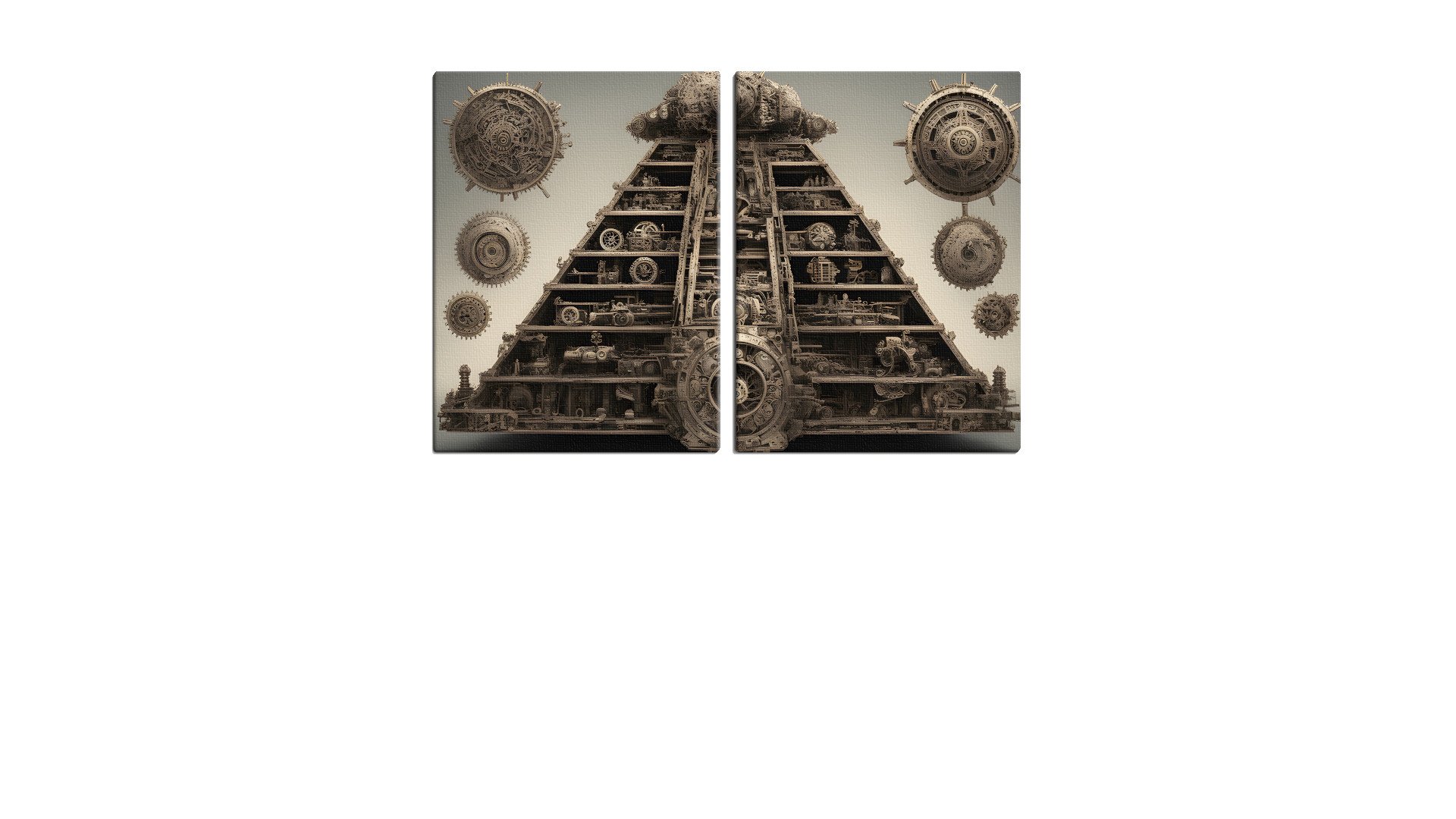Cog Art Aztec Pyramid