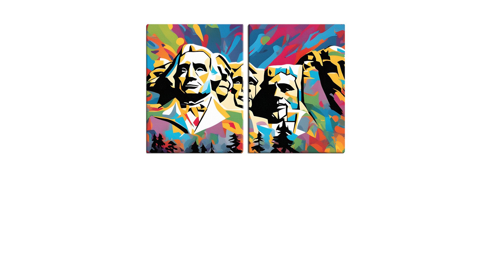 Artistic View of Mount Rushmore