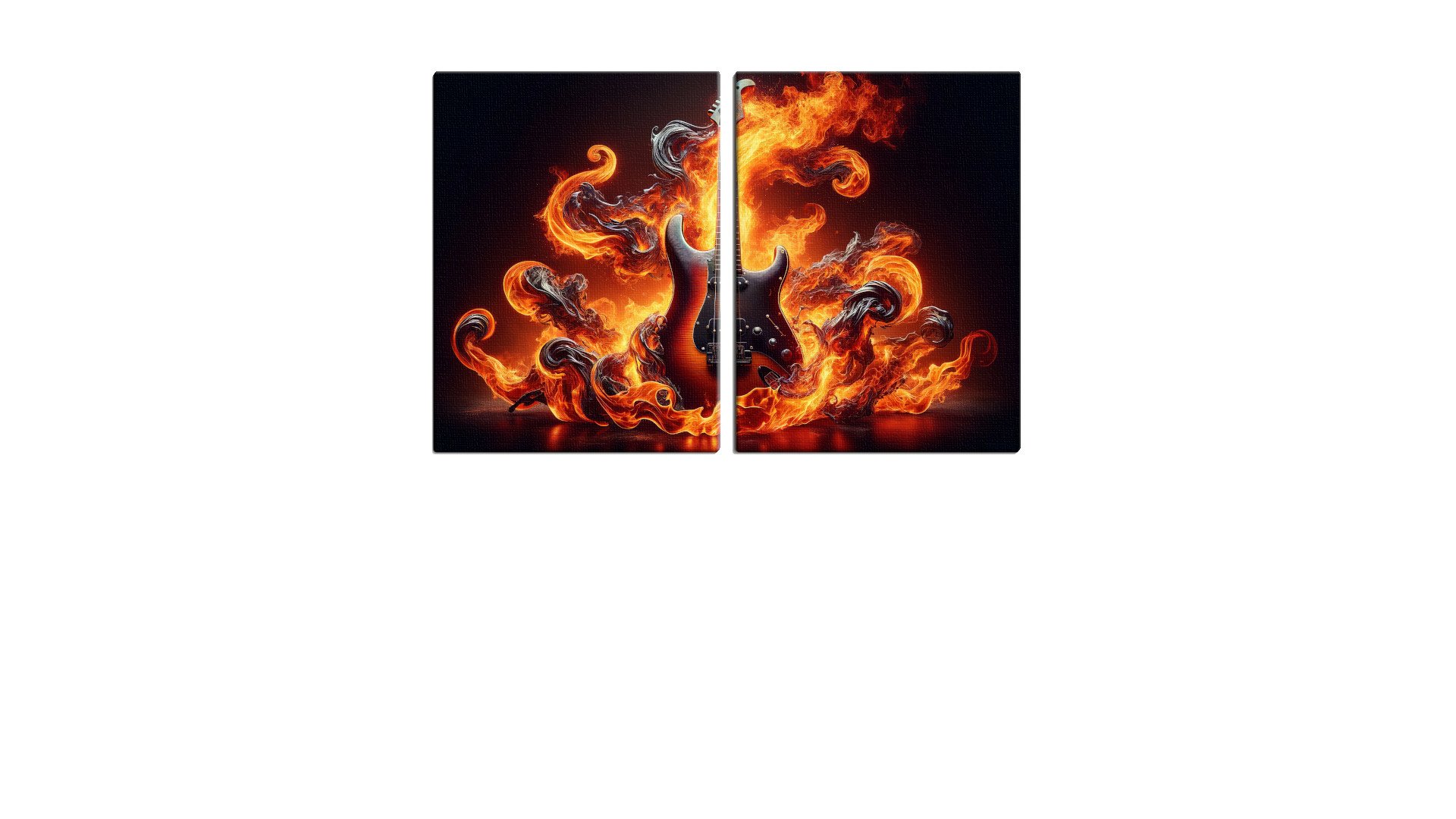 Burning Dark Guitar