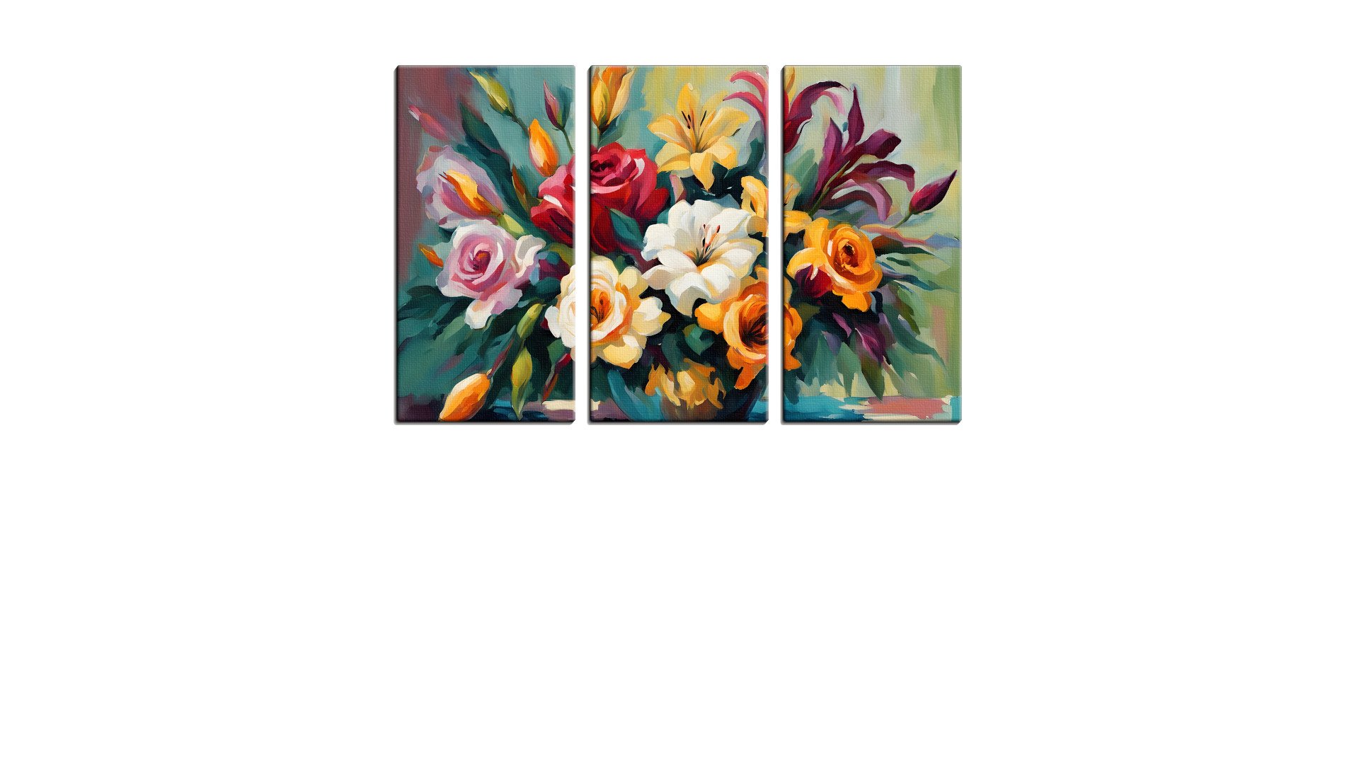 Vibrant Array of Coloured Flowers