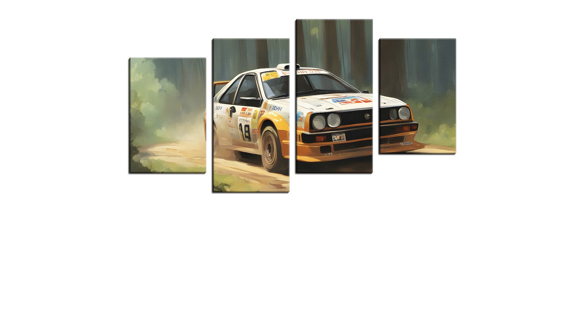 Yellow Off-Road Rally Car