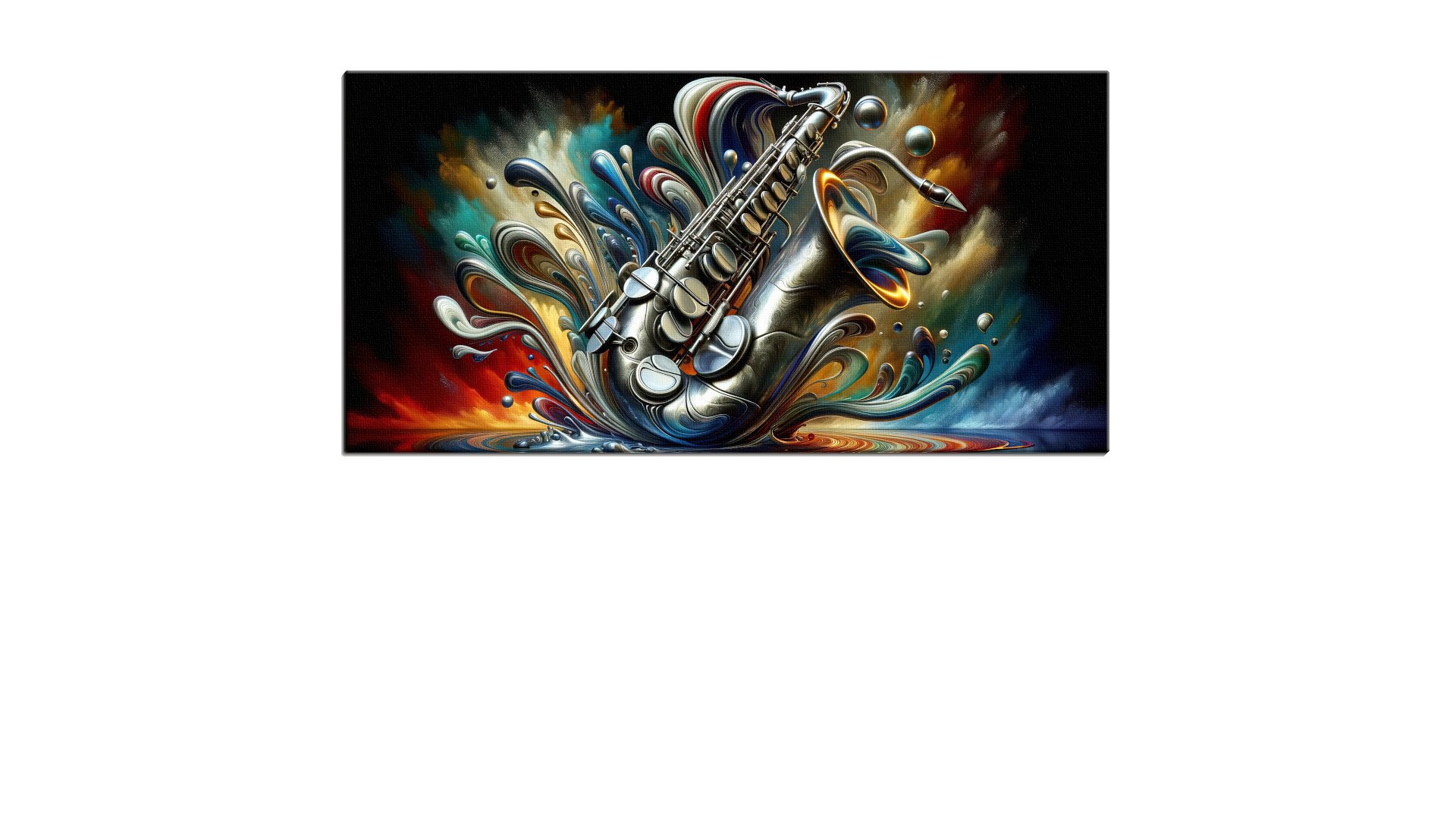 Melting Abstract Saxophone