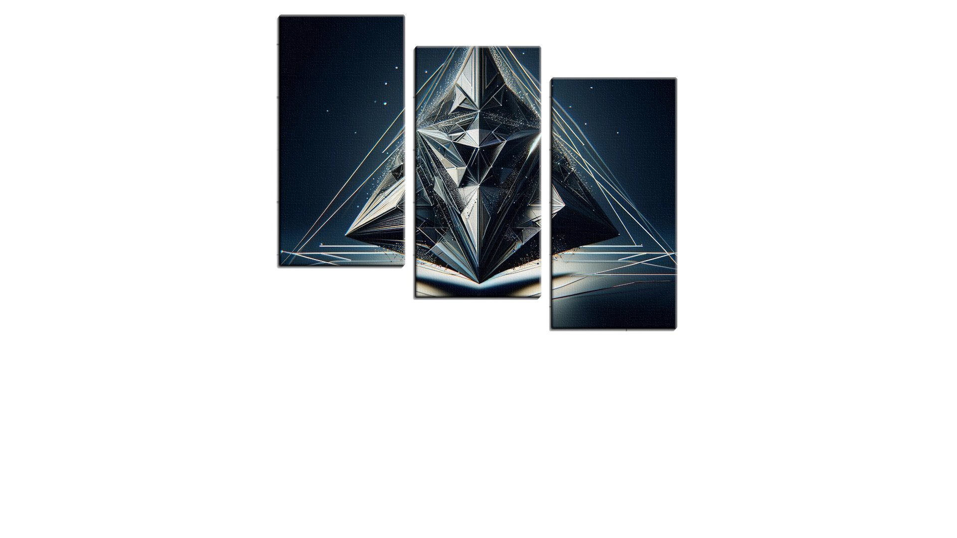 Dark Hovering Metallic Triangle