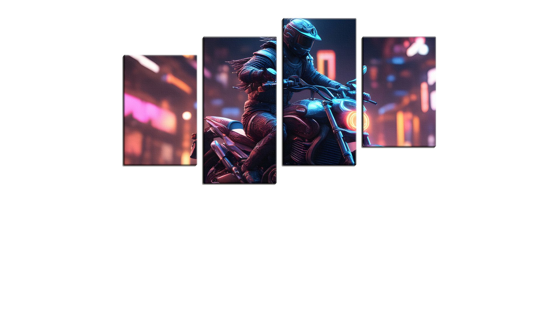Motorbike in Neon City