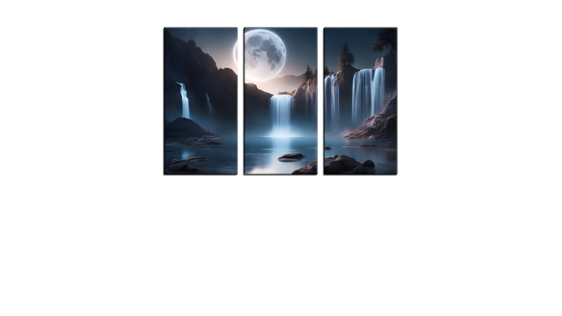 Misty Fall under the Moonlight