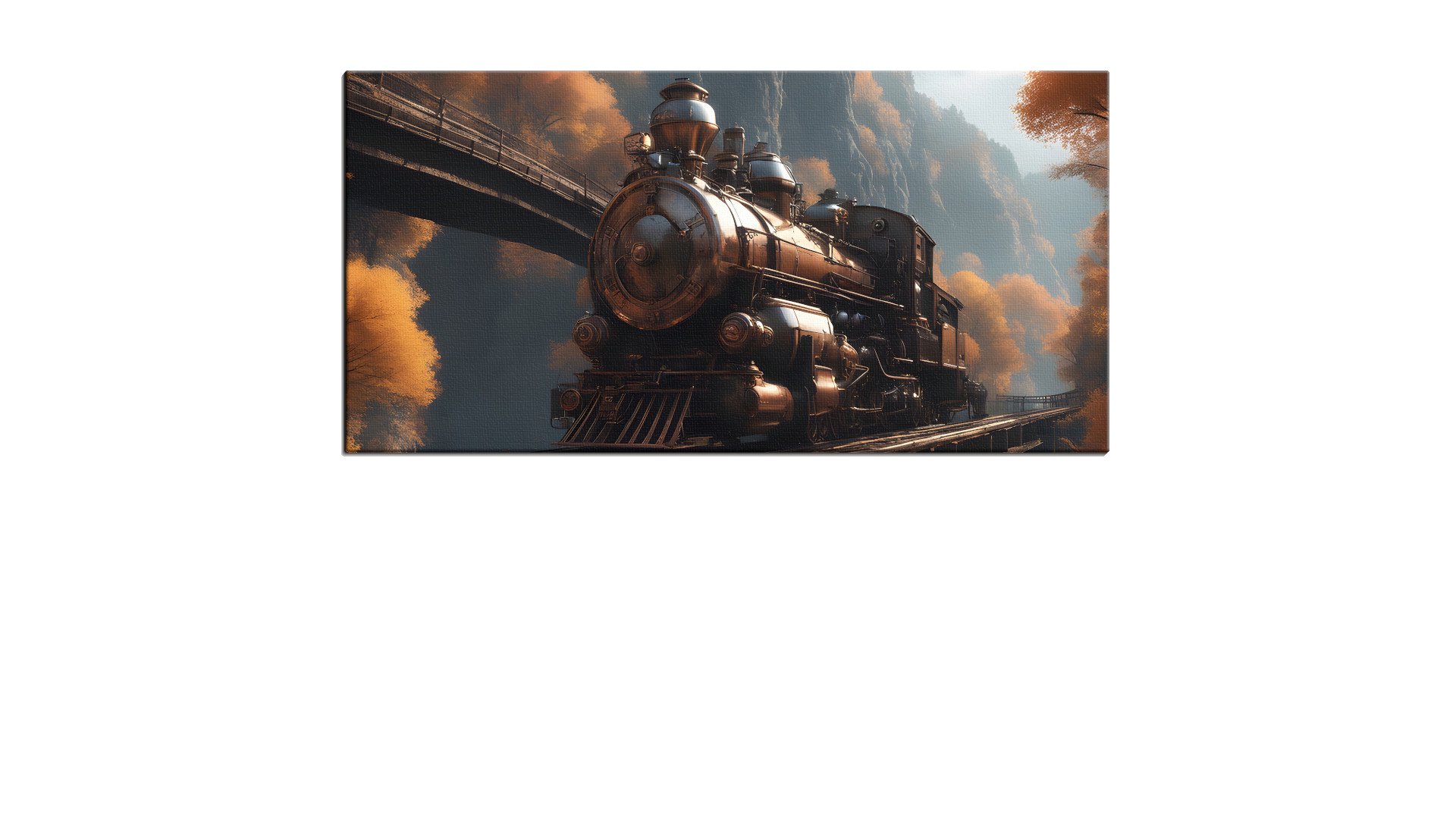 Steam Locomotive in the Hills