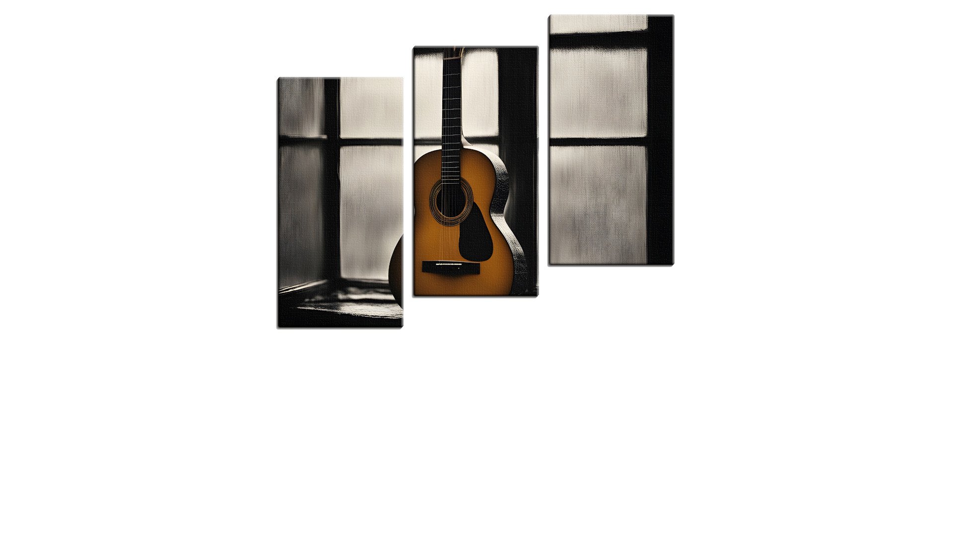 Lone Guitar waiting by the Window