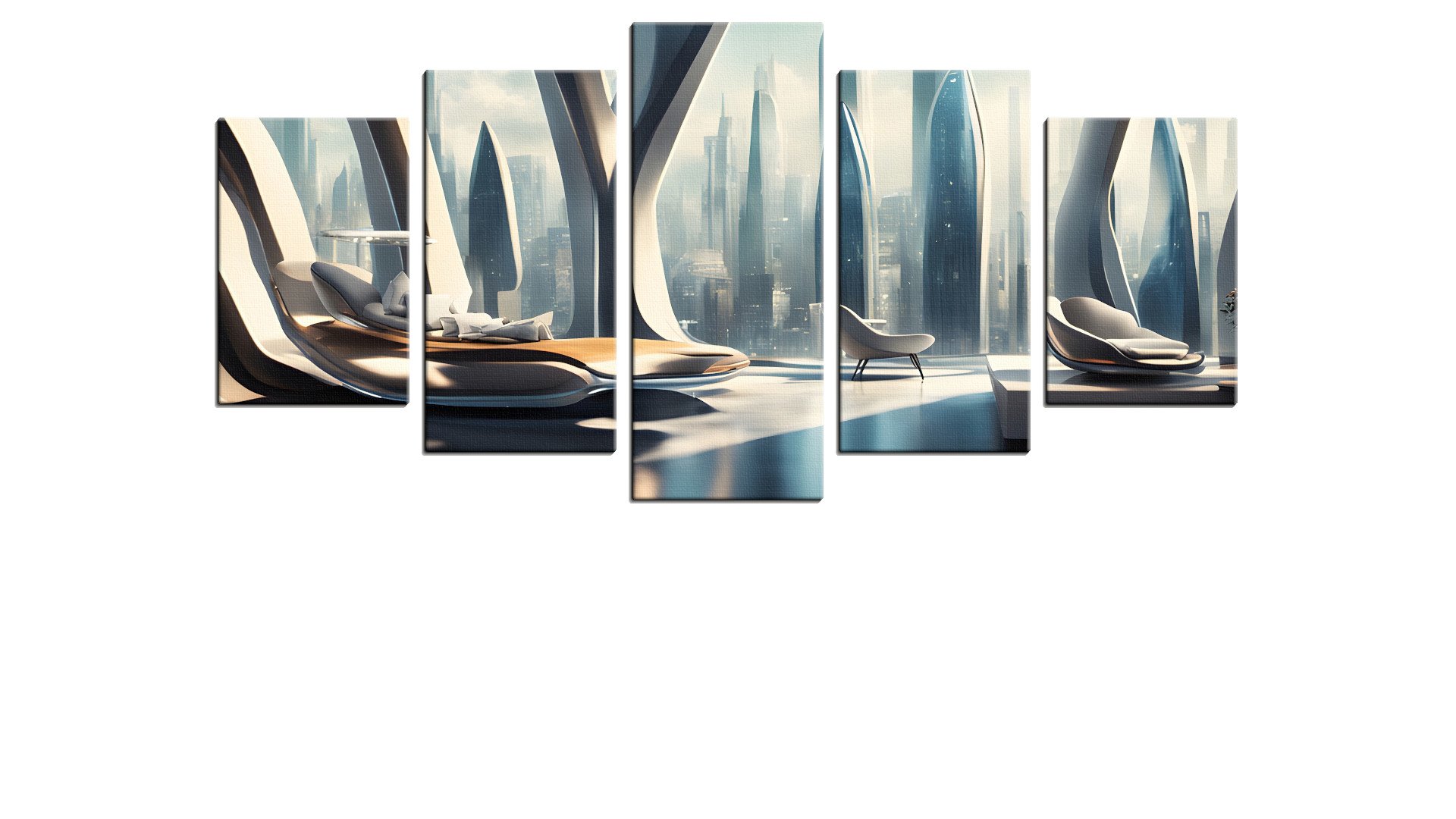 Futuristic Skyline from the Penthouse