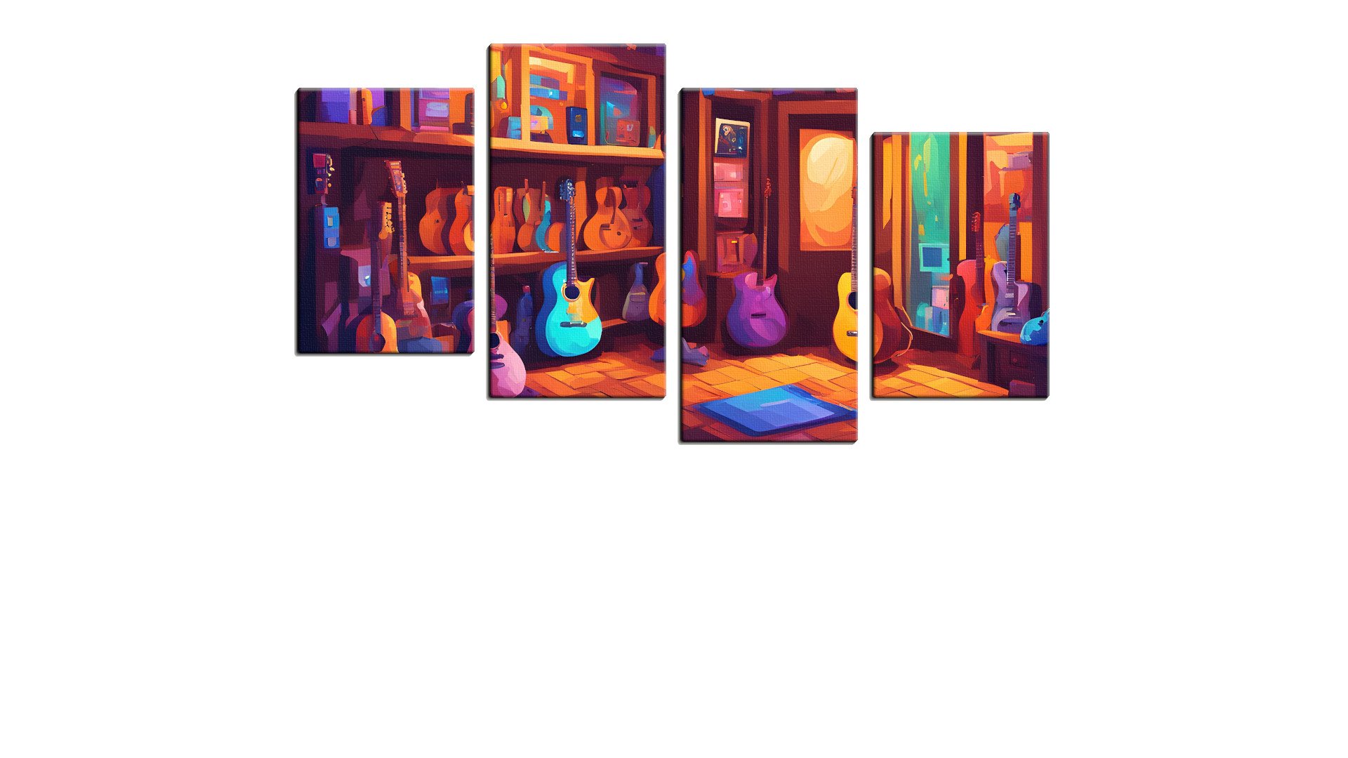 Cartoon Guitar Shop