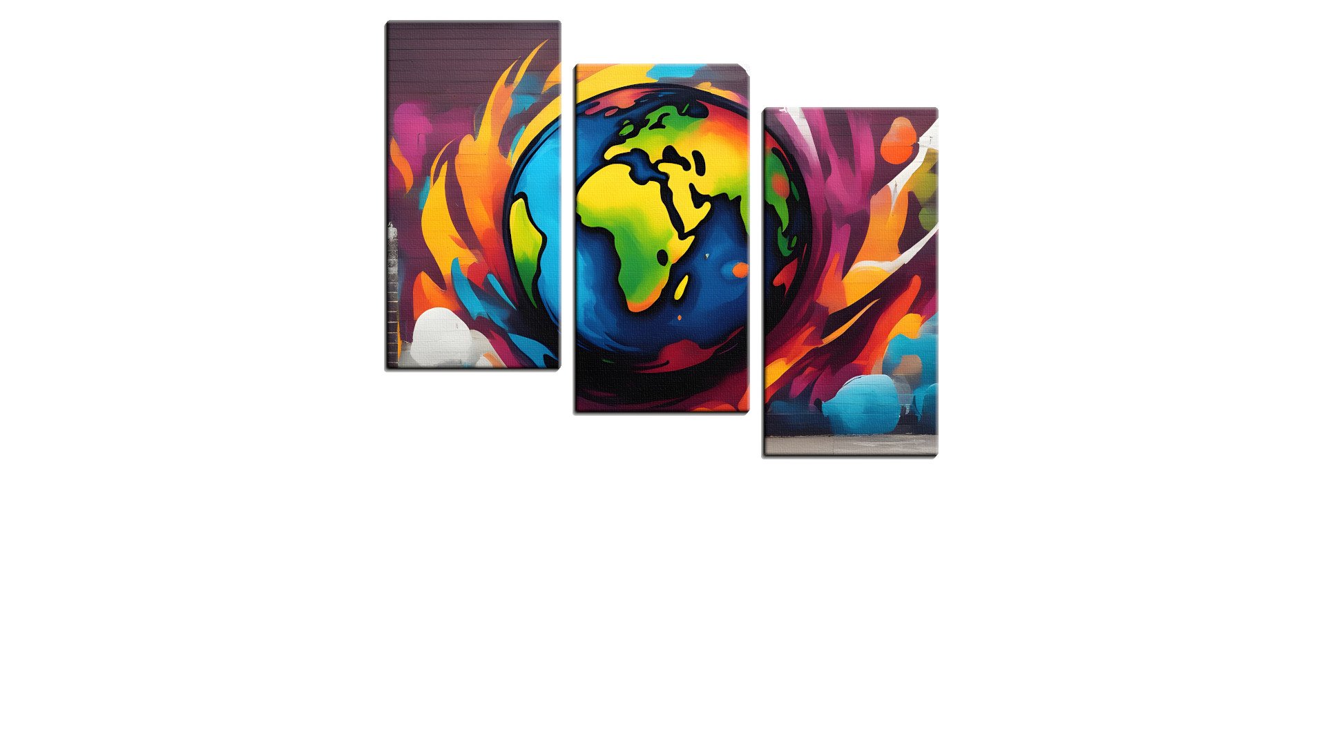 Deep-Coloured World Map