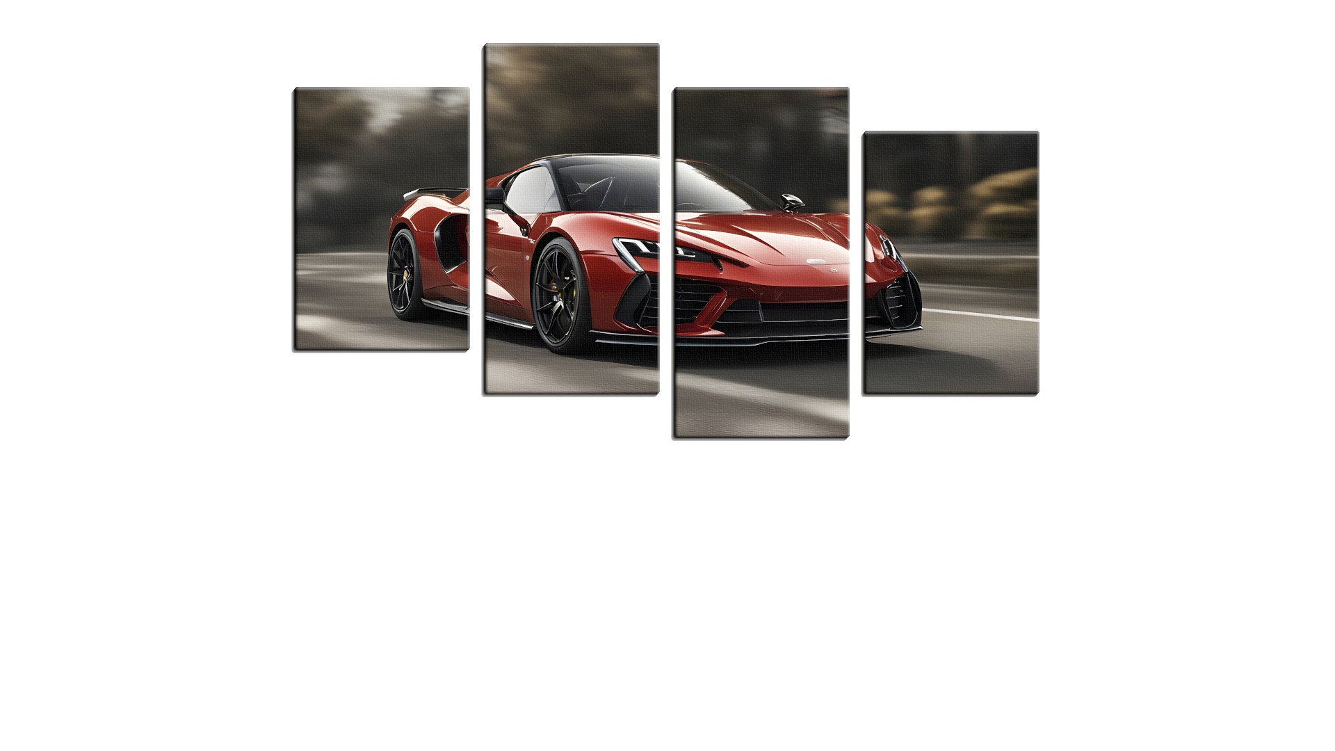 Ruby Red Sports Car