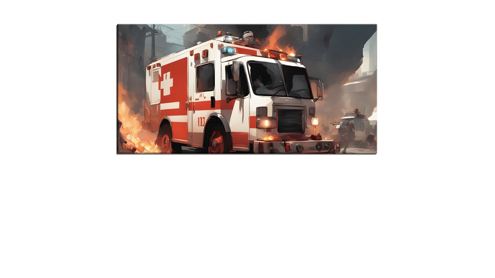 Red Cross Bus Under Fire