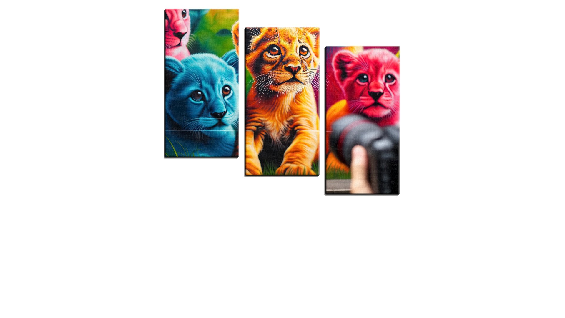 Trio of Lion Cubs