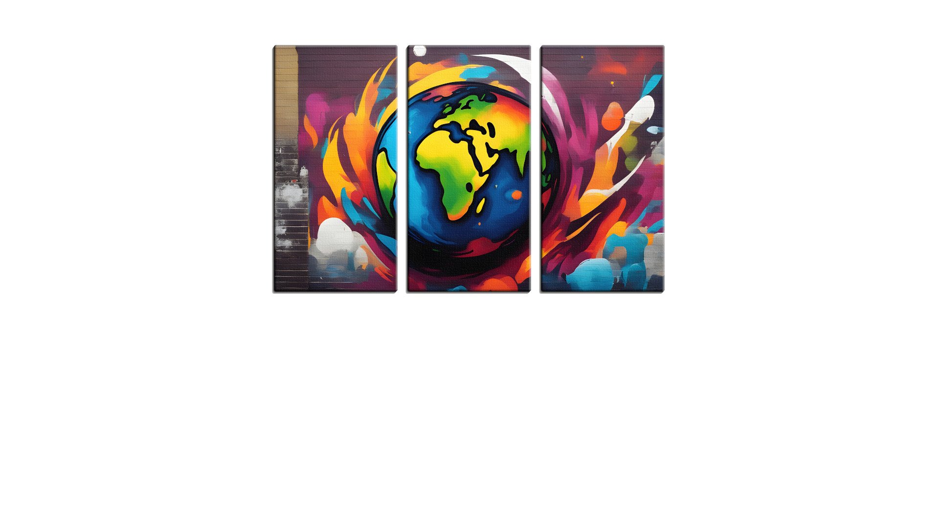 Deep-Coloured World Map