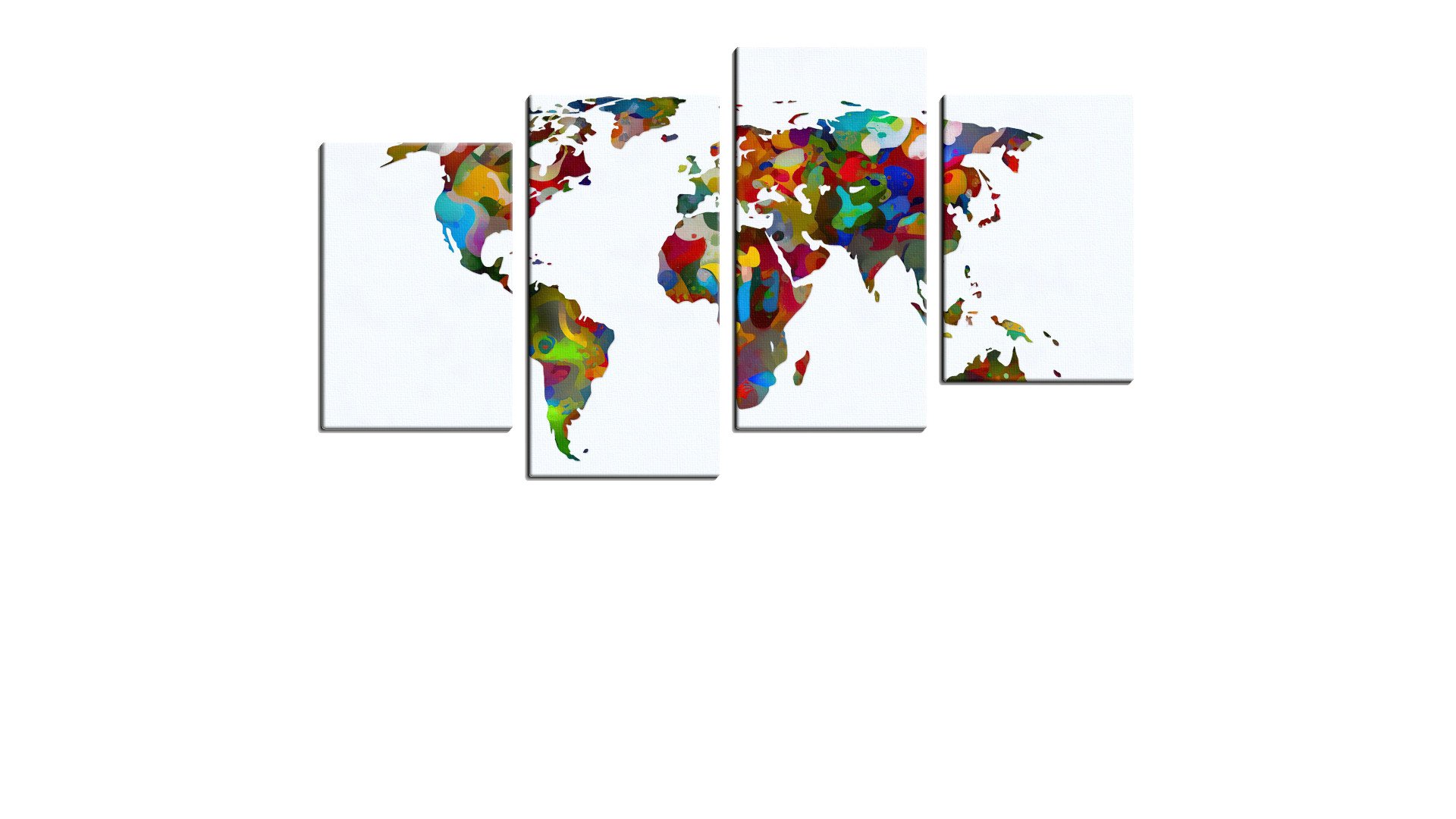 Colourful World Map