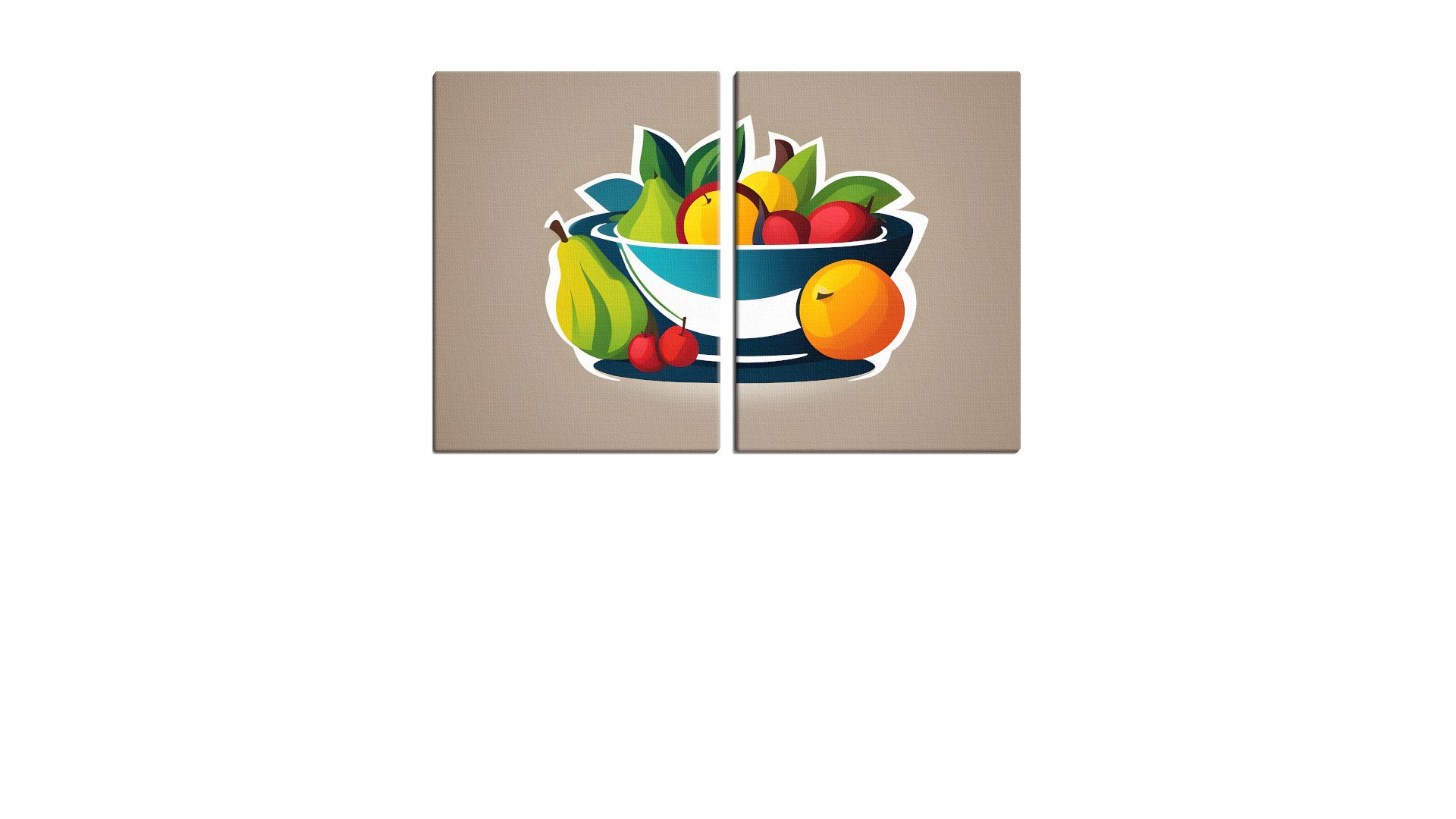Pictogram Version of a Fruit Bowl