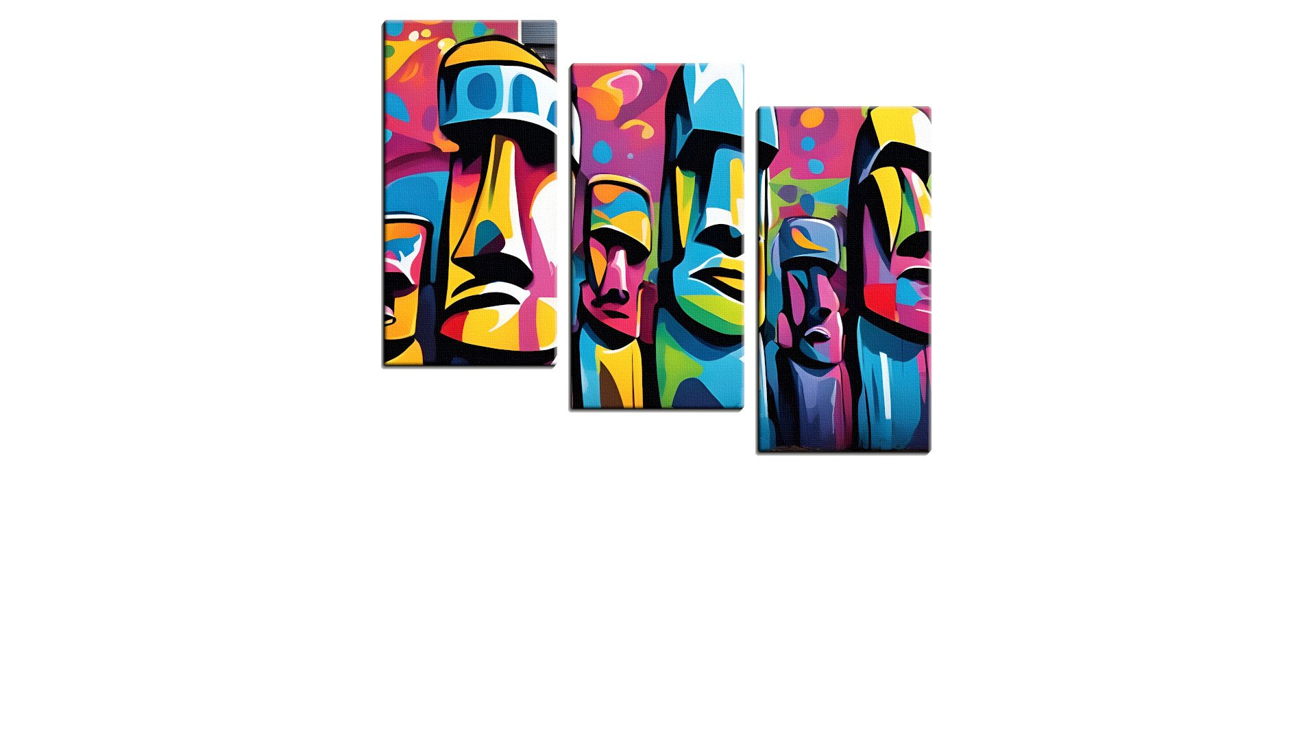 Set of Easter Island Heads