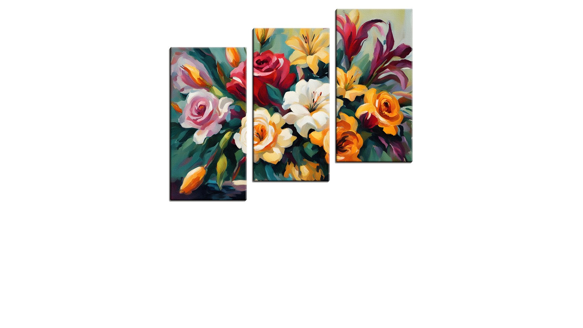 Vibrant Array of Coloured Flowers