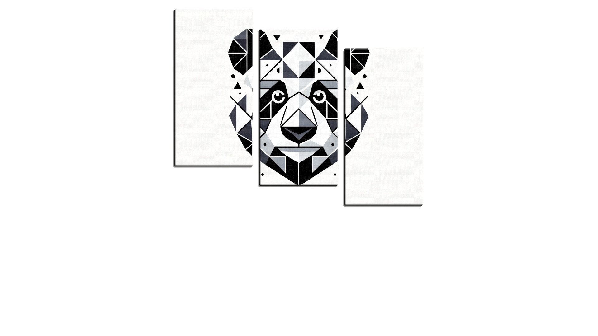 Black And White Panda Face