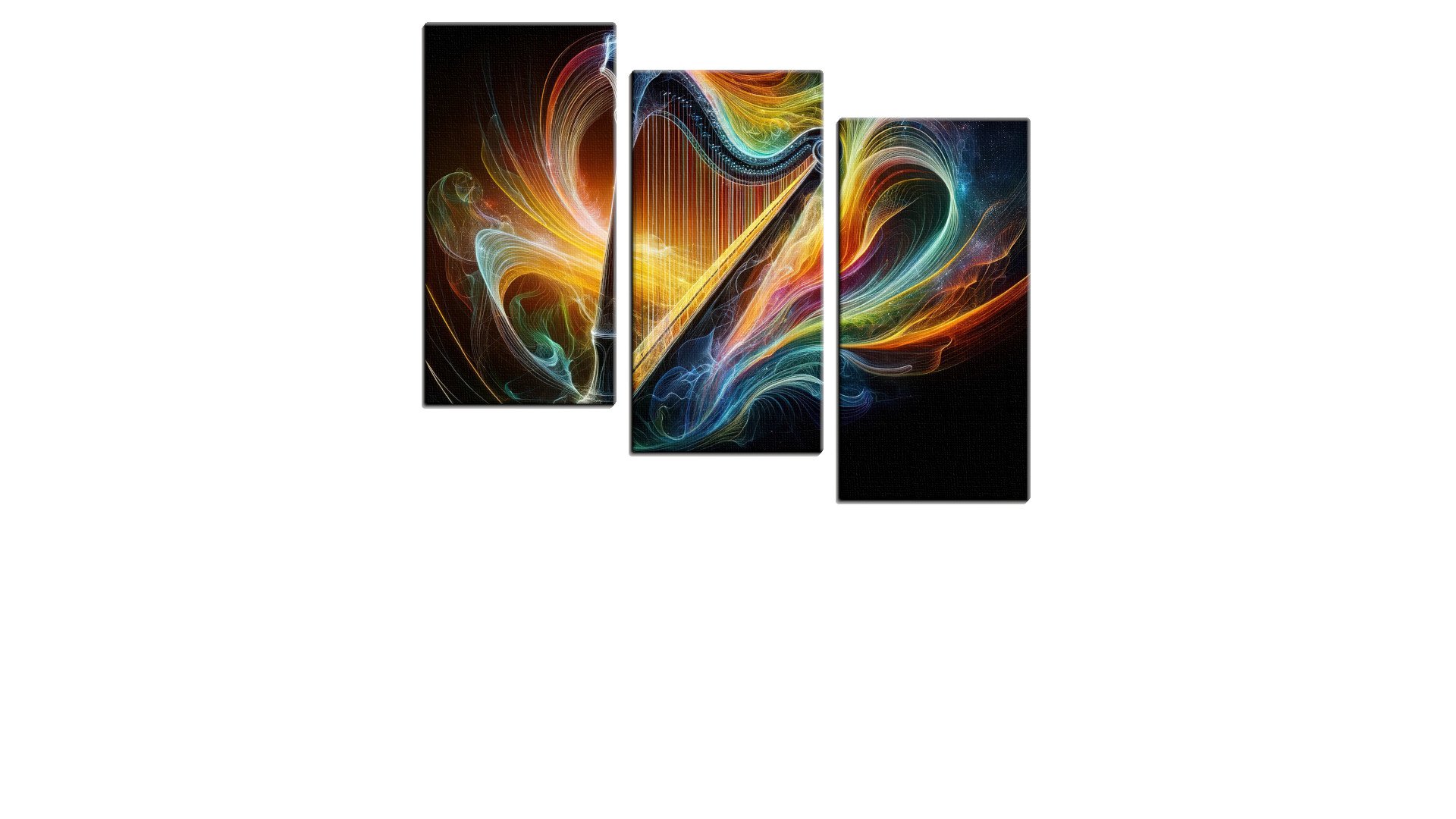 Rainbow Wispy Harp