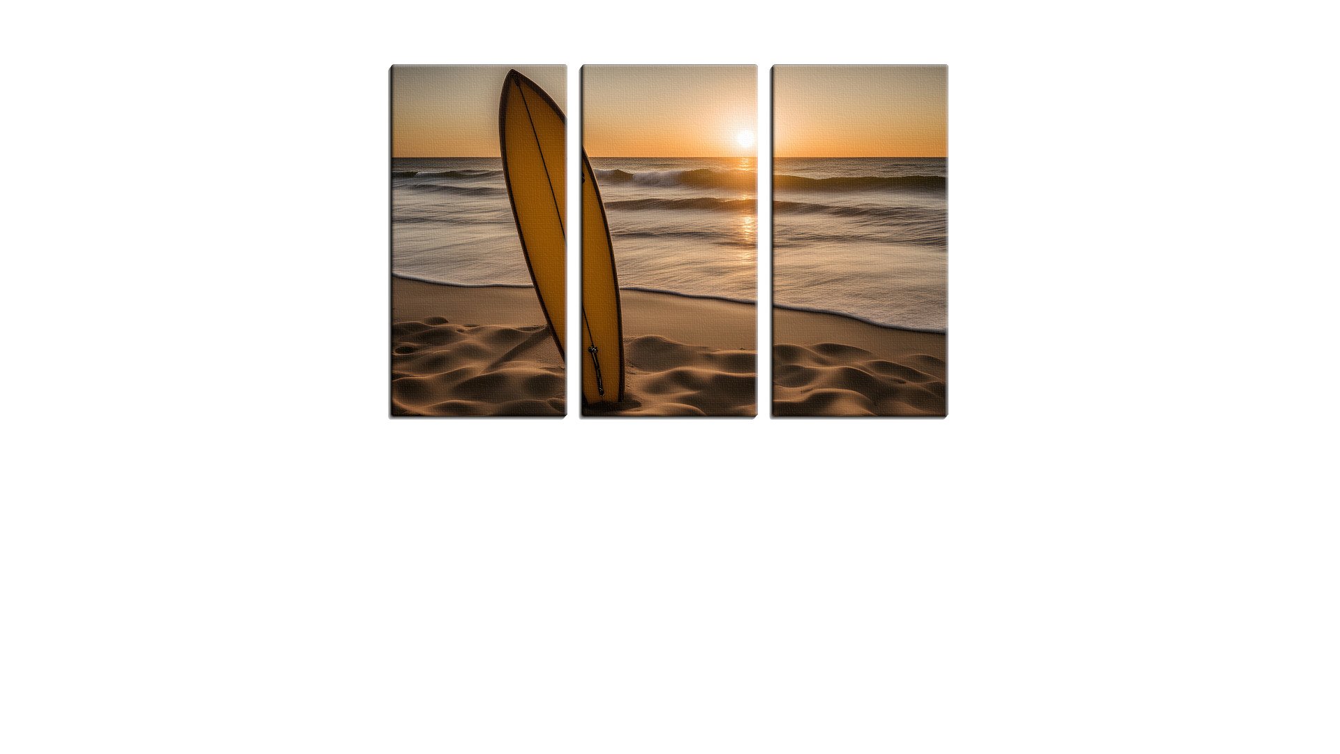 Lone Surfboard watching the Sunset