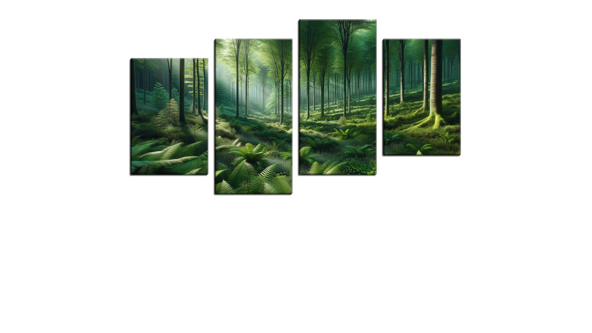 Beautiful Shaded Green Forest