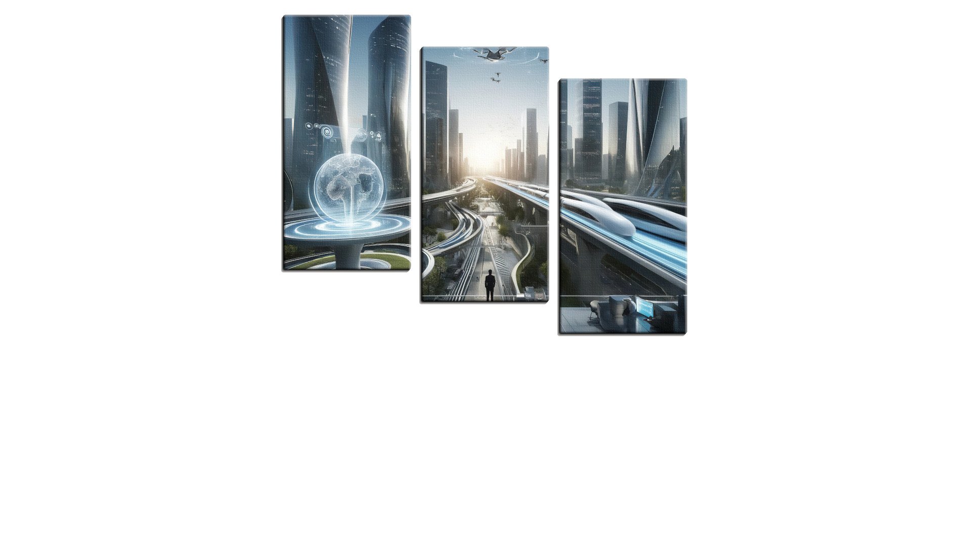 Lone Glimpse of a City of the Future