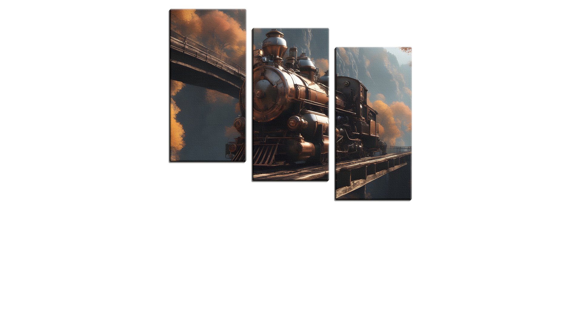 Steam Locomotive in the Hills