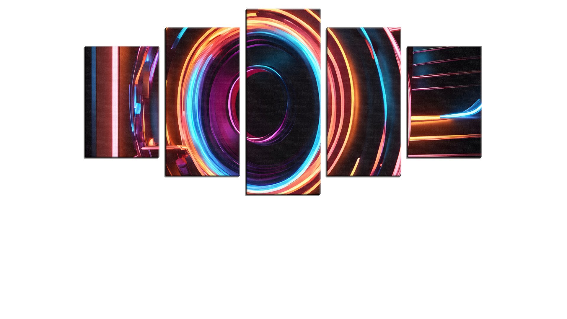 Twisting Neon Piece of Art