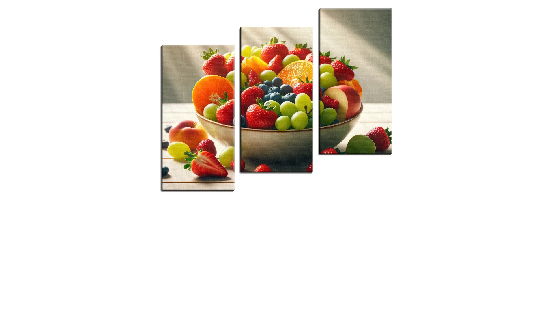 Sunlit Bowl of Bright Fruits
