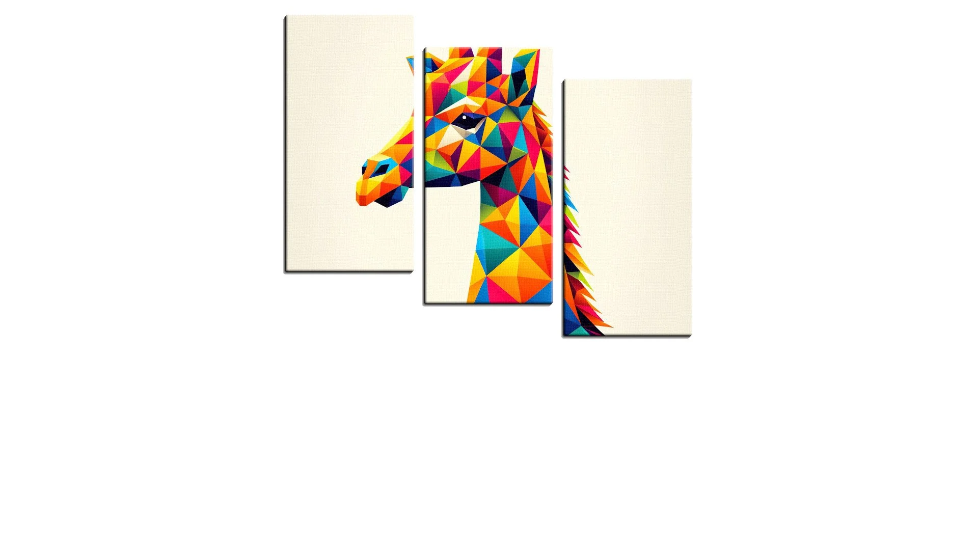 Geometric Art of a Triangular Giraffe