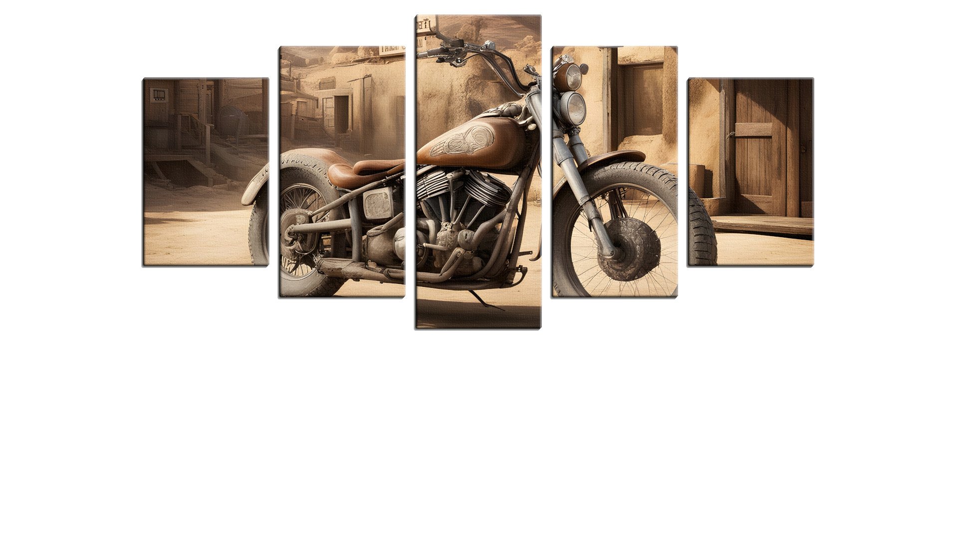 Cowboy Motorbike in the Wild West