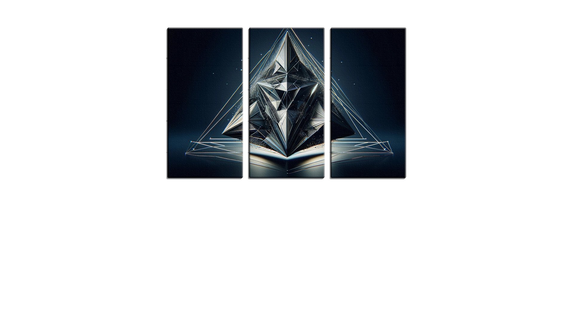 Dark Hovering Metallic Triangle