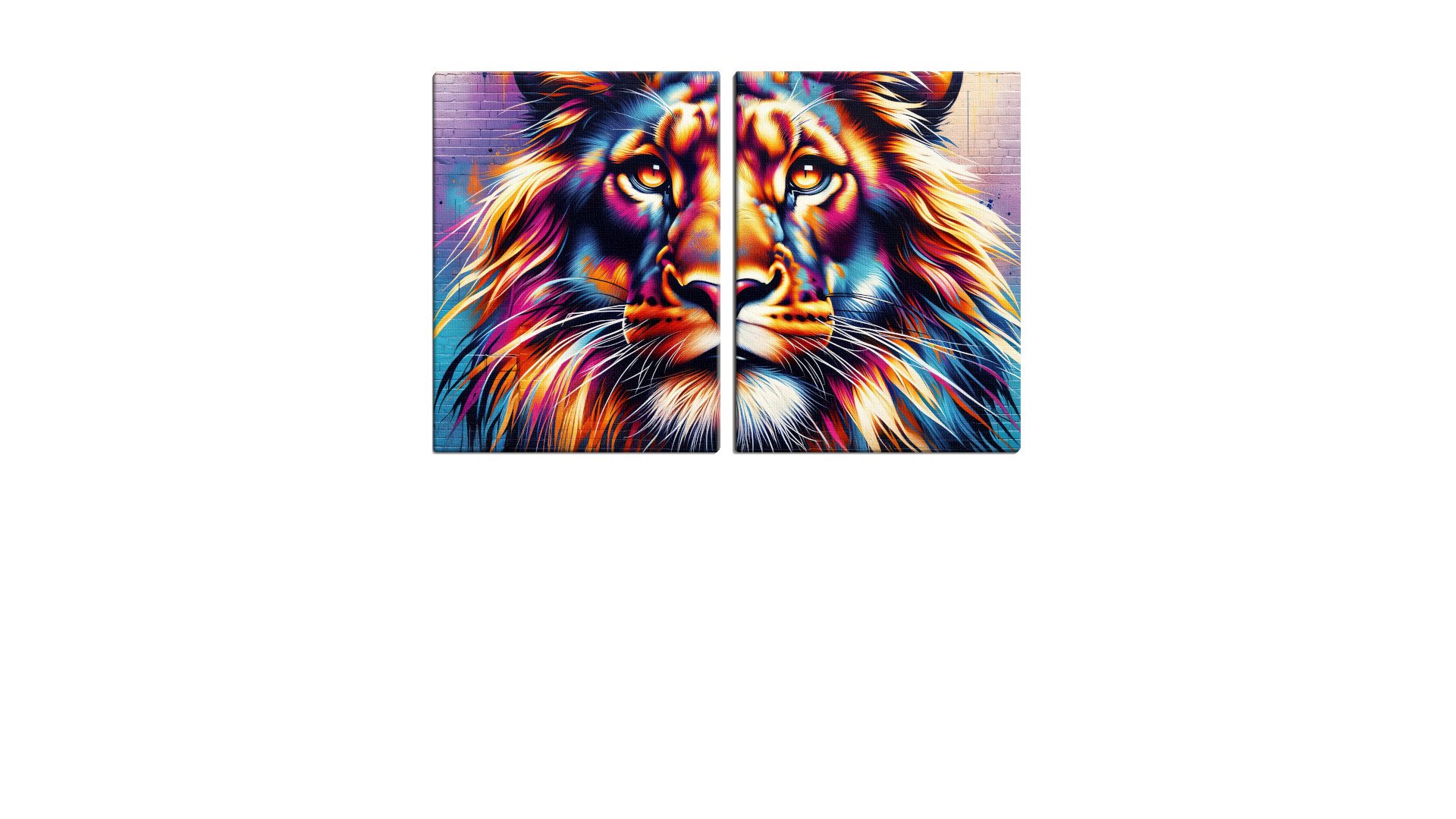 Deep-Coloured Pondering Lion