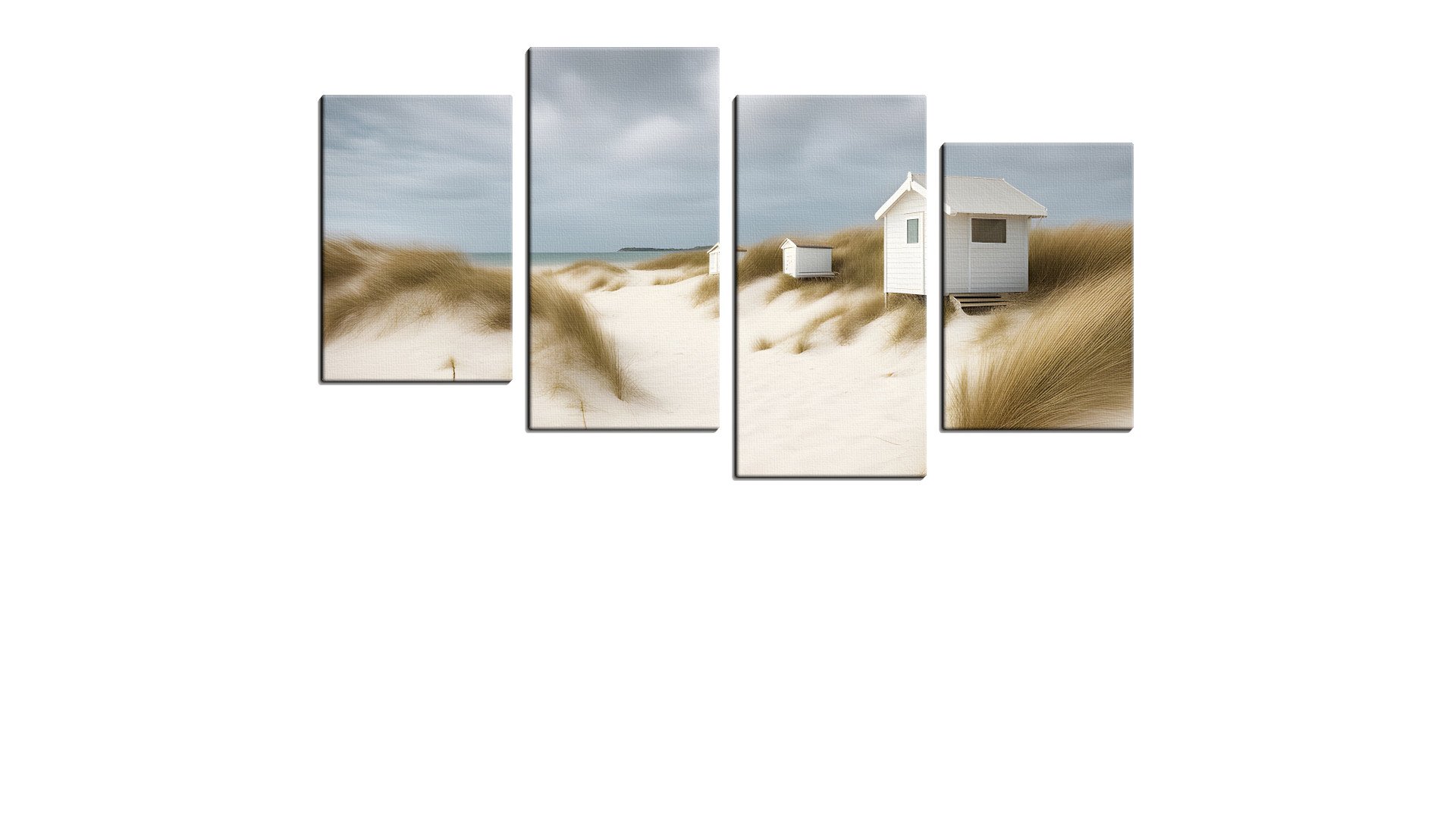 White Beach, Grass and Beach Huts