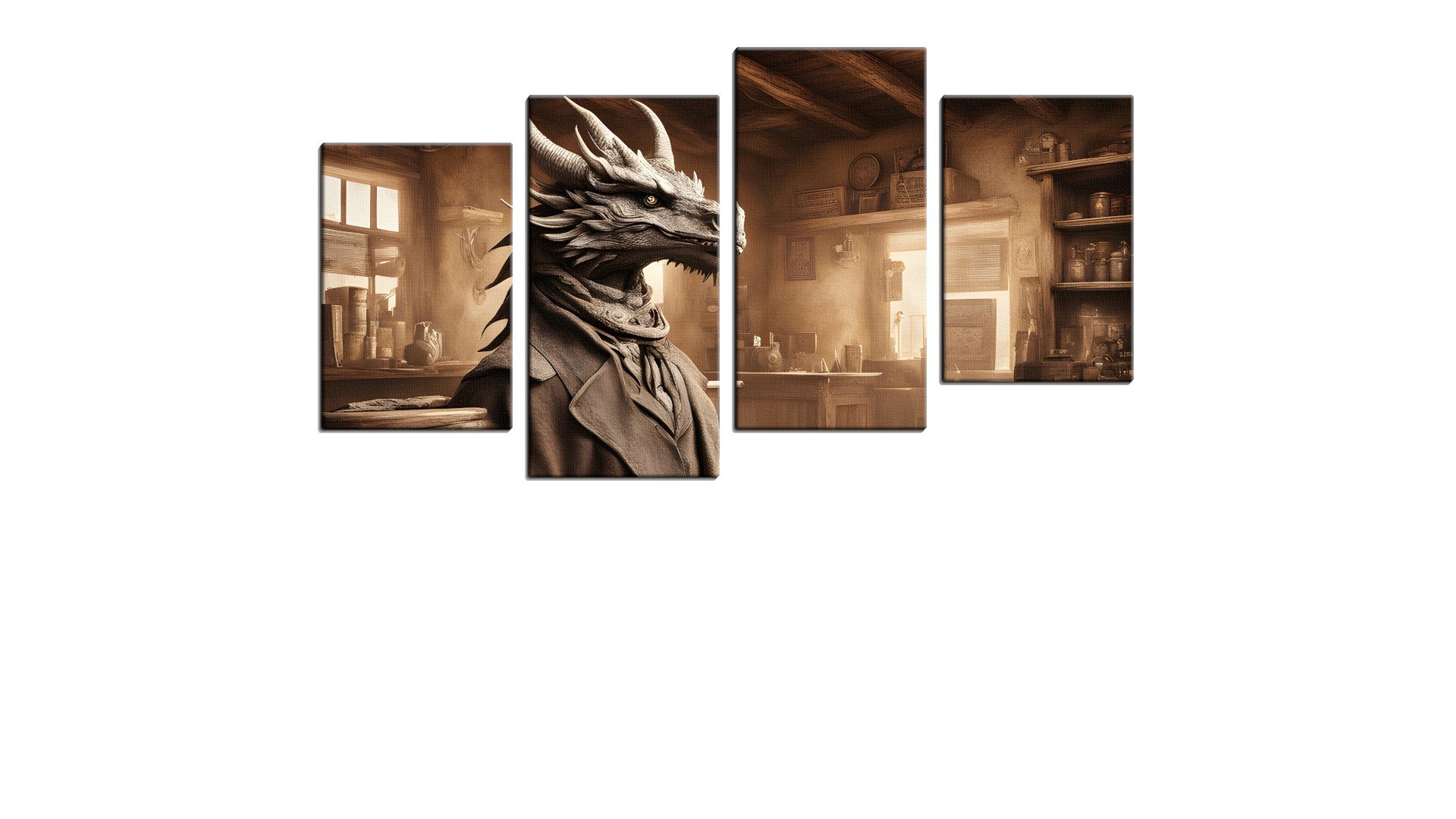 Dragon in A Suit in the Wild West