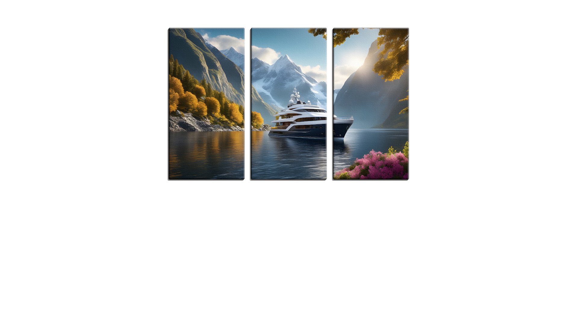 Luxury Liner in a Mountain Loch