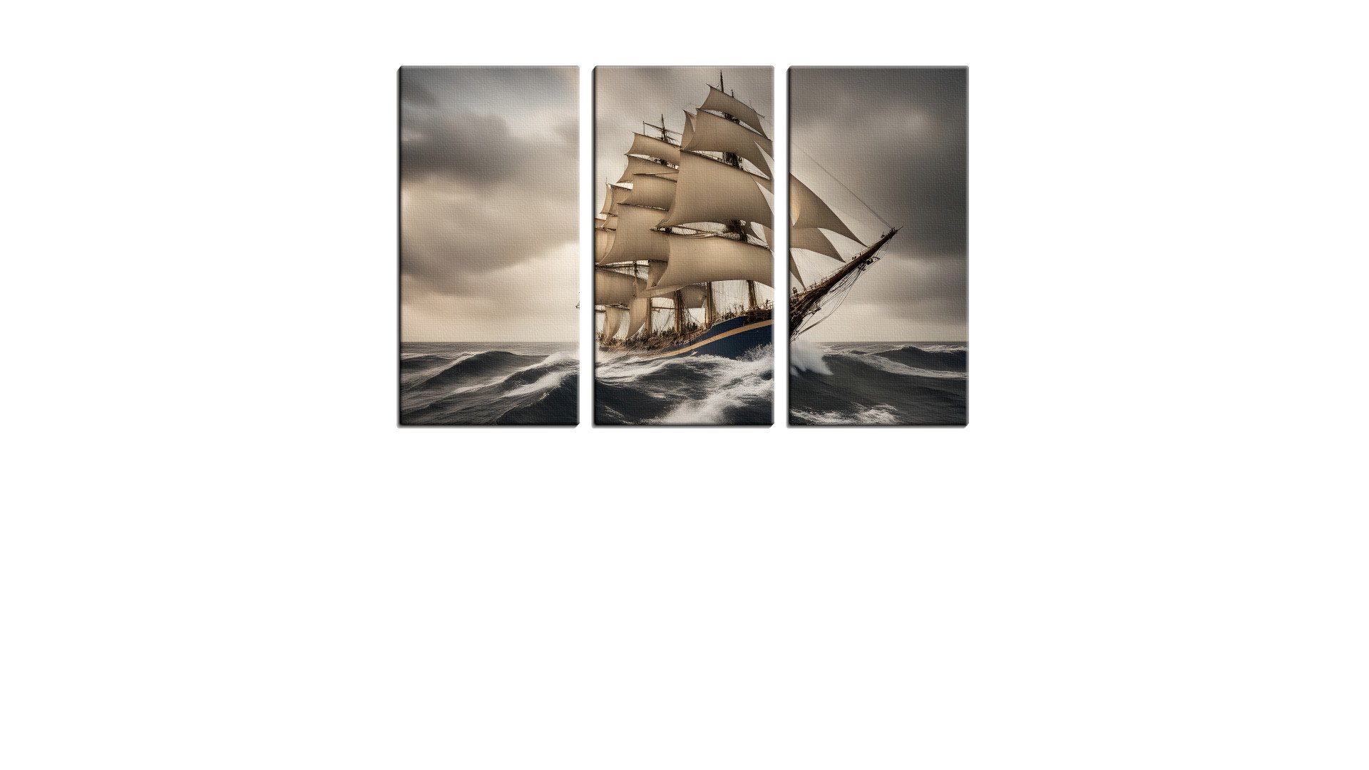 Blue Frigate Sailing the High Seas