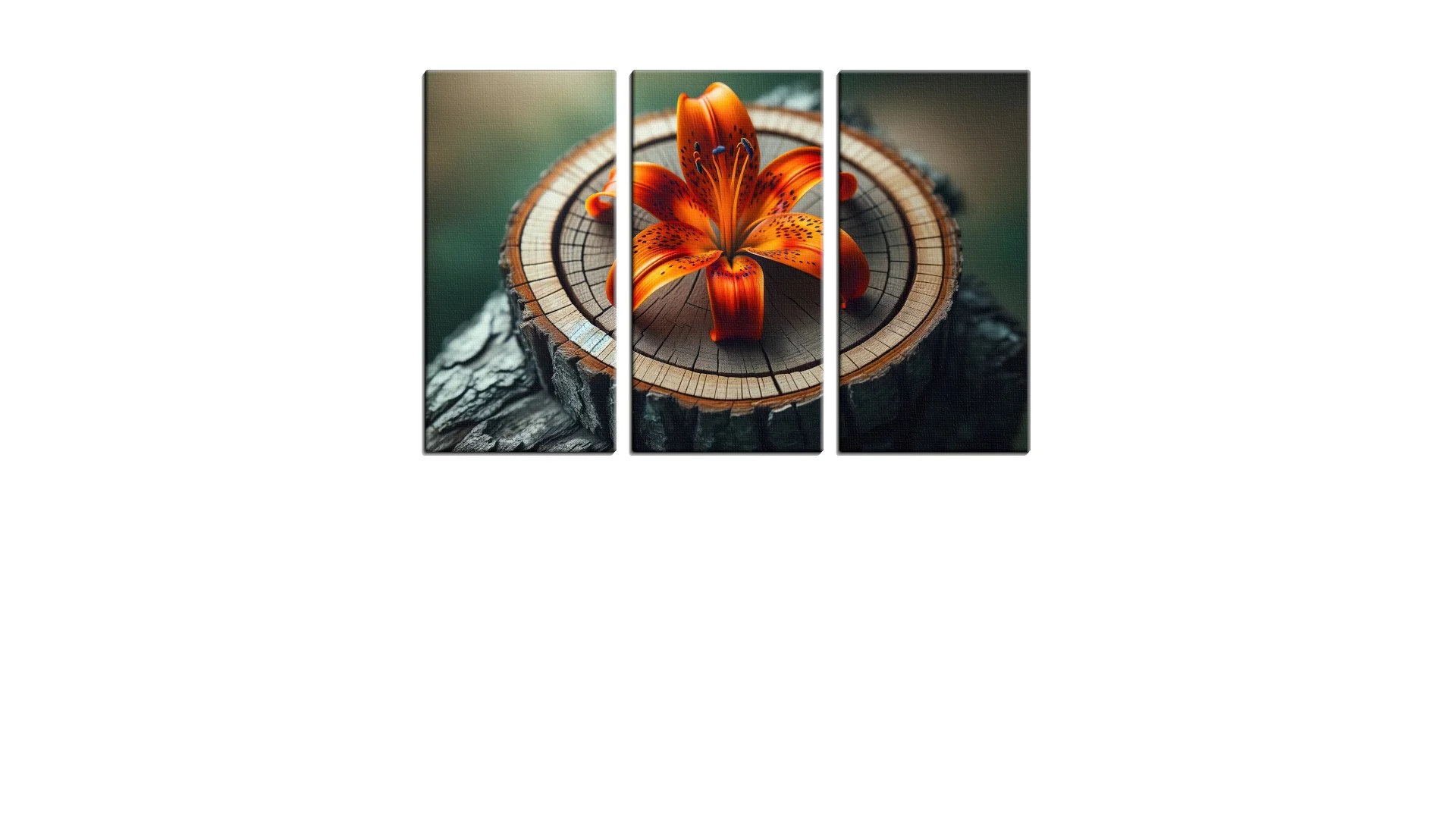 Bright Orange and Red Flower on a Dime