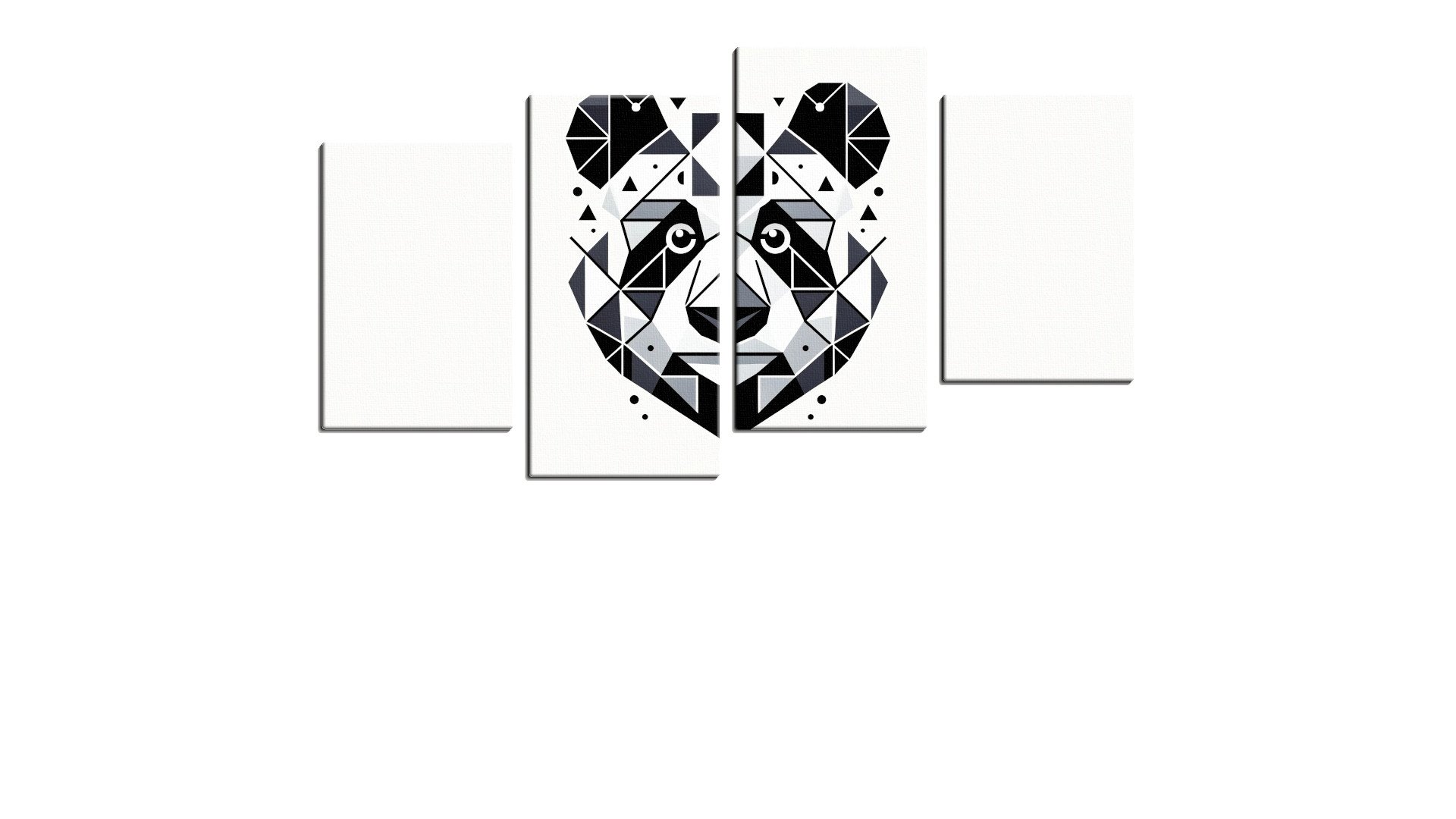 Black And White Panda Face