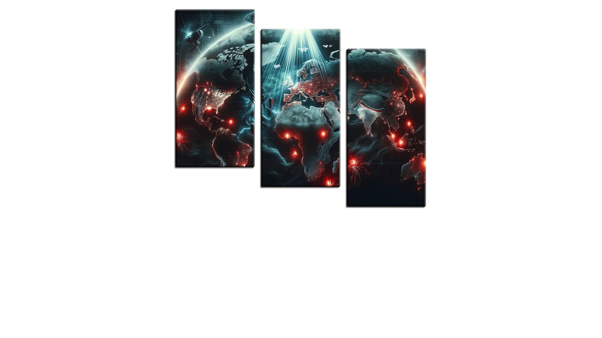 UFO over the World Map