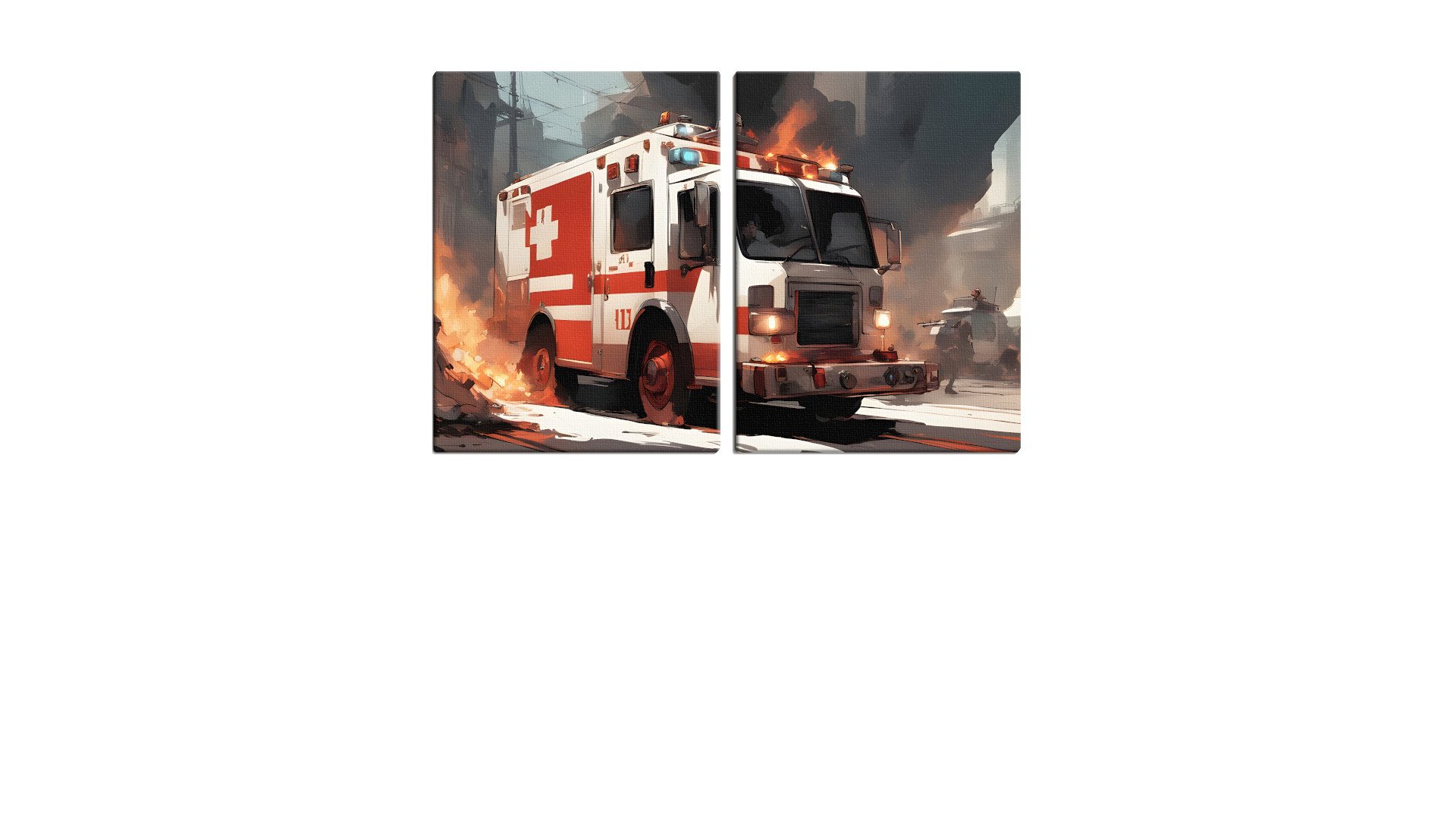Red Cross Bus Under Fire