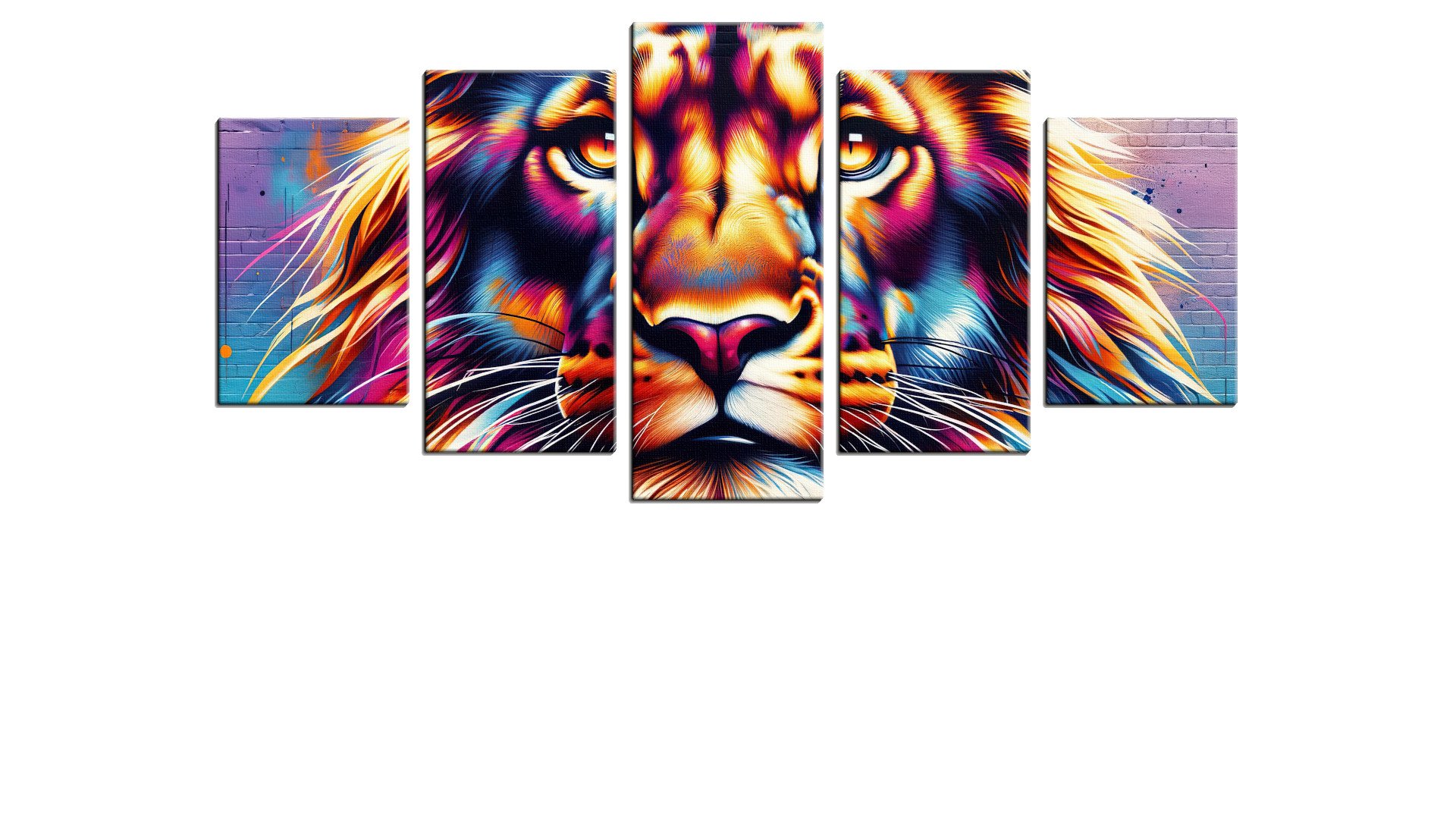 Deep-Coloured Pondering Lion