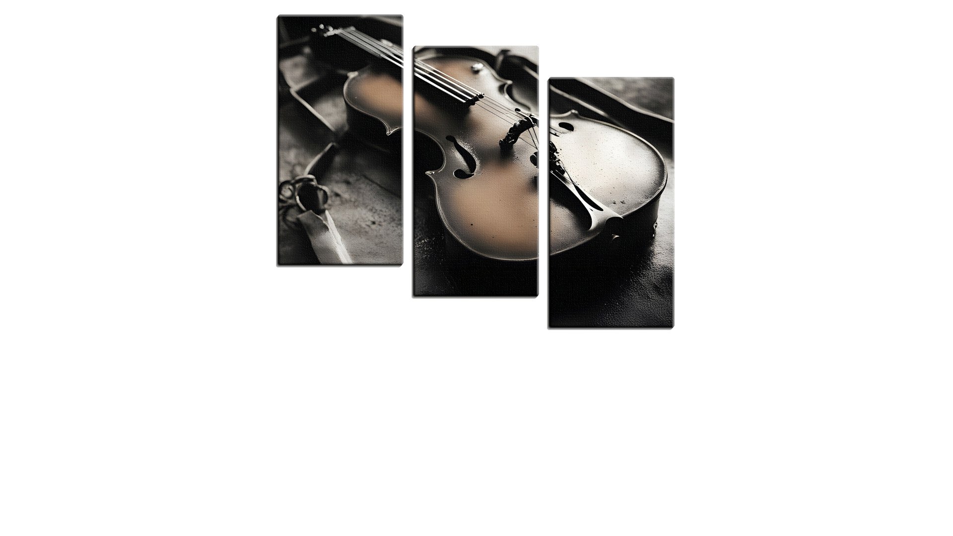 Vintage Violin amongst Ruins