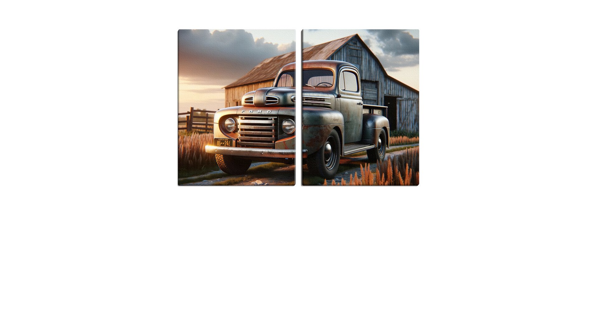 Fictional Classic Farmer Pickup Truck