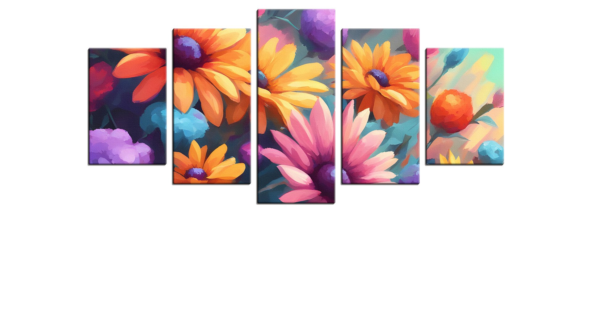 Colourful Bunch of Artistic Flowers